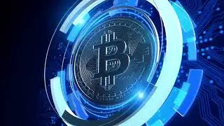 Bit coin animation 4k || real bitcoin sound effects || NO-copyright