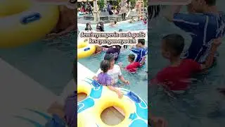 detik detik si ayah kepeleset #youtubeshorts #shortsvideo #waterpark