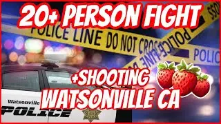 20 Person G*ng F!ght + Shooting Last Night in Watsonville #youtube #new #viralvideo