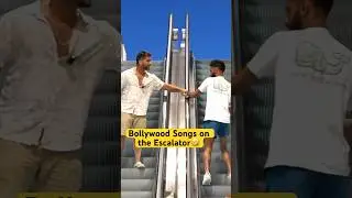 Bollywood Songs on the Escalator😳🤣 
