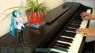 Hatsune Miku sings along with my piano