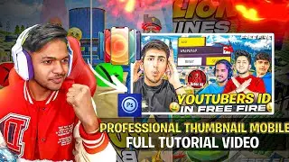 How To Make Professional Thumbnail Mobile  Like @A_sarmy || मोबाइल से प्रोफेशनल थंबनेल कैसे बनाएं 😱