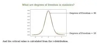 What are degrees of freedom in statistics?