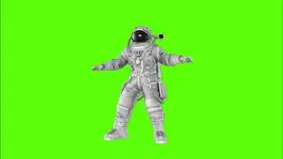 astronaut dance | chromokey | footage | Green Screen Video No Copyright Free video