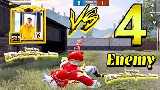 1 Vs 4 - Kar98 Only🔥 Pubg Mobile