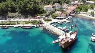 Suđurađ, Šipan Island, Croatia - Drone view in 4K