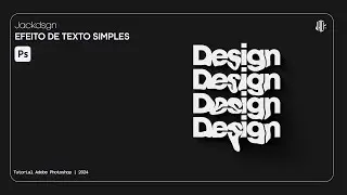 Efeitos simples de texto | PHOTOSHOP 2024 | TUTORIAL