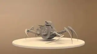 Spider Robot 3D model Blender