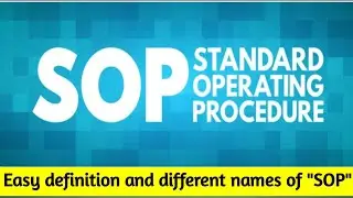 SOP in Hindi | What is Standard Operating Procedures #sop #safety #swp