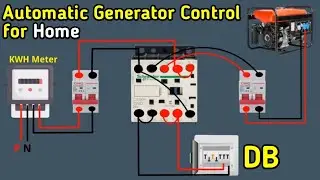 Automatic Changeover Switch for Generator Single Phase || ats generator control for home