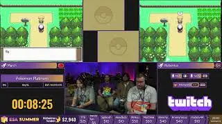 Pokémon Platinum Any% race vs linewashere from ESA Summer 2024 #ESASummer24