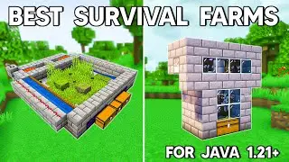 The BEST FARMS for Beginners in Minecraft Java 1.21