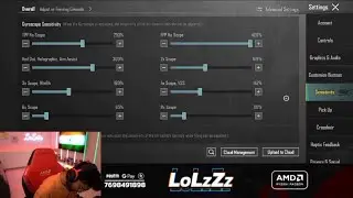 🇮🇳LoLzZz Gaming Sensitivity Code || LoLzZz Gaming Sensitivity Reveal || Bgmi New Update Sensitivity