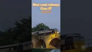 West coast railways class 57 rail tour passing over the archway in Leamington spa #trainspotting