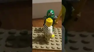 Silly LEGO Animation where ninja hits a man with a sword | LEGO animation #14#short #brickfilm #lego