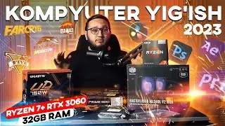Kompyuter yig'amiz yorvoreyshn Ryzen 7, RTX 3060  3d grafika, 4k video montaj va luboy o'yin uchun