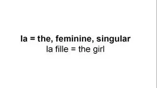 French Definite Articles