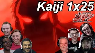 Kaiji Ultimate Survivor 1x25 Reactions | Great Anime Reactors!!! | 【カイジ】【海外の反応】