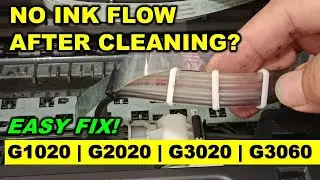 Canon G1020, G2020, G3020, G3060 – How to Remove Air From the Ink Tube (Cleaning Not Working)