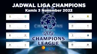Jadwal Pertandingan Liga Champions Malam Ini November 2022