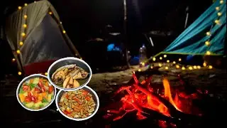 NOT SOLO CAMPING | MEMASAK SAYUR TUMIS, IKAN ASIN & OSENG2 TEMPE | MENIKMATI PANORAMA LAUT