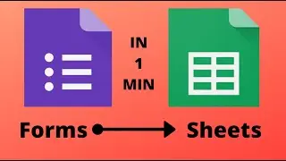 Connecting a Google Forms to a Spreadsheet - ONE MINUTE | Forms to Sheets