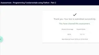 Assessment Data Structures and Algorithms using Python Part 2(ANSWER)