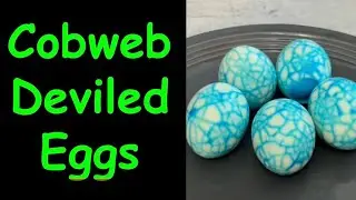 Cobweb Deviled Eggs – A Creepy Little Classic!