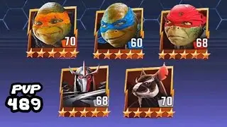 TMNT Legends PVP​​ 489 (Mikey Movie, Raphael Movie, Leonardo Movie, Shredder, Master Splinter)
