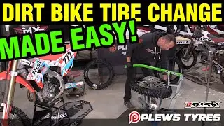 How to change a dirt bike tire with the Rabaconda and Plews Tires