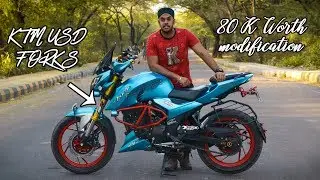 He Spent 80K To modify this Apache rtr 200 || Ktm USD suspensions