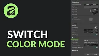 How to Switch Color Mode in Affinity (RGB to CMYK for Print)