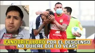 FANODRIC IS CRYING ABOUT THE RELEGATION - HE DOESN'T WANT YOU TO SEE IT!
