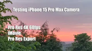 Testing the iPhone 15 Pro Max Camera | Pro Res 4K 60fps | Sunset & Birdsong