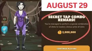 August 29 memeFi coin secret code daily combo today
