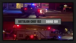 SQUAD 159 and BATTALION CHIEF 152 Responding to a Natural Gas Leak [Glendale Fire Department]