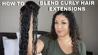HOW TO BLEND IN CURLY EXTENSIONS | CURLY HEAVEN HAIR