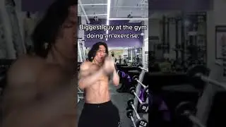 Biggest guy at the gym doing an exercise😅😂
