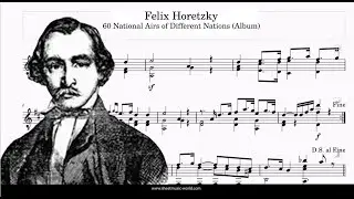 Felix Horetzky - 60 National Airs of Different Nations (Album) - (Tutorial Guitar, Sheets Score)