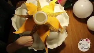 Чашелистики из изолона и фоамирана для цветов (роза, пион, георгин).