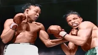 Kid Gavilan vs Gil Turner (7.7.1952) - Full Fight HQ Colorized