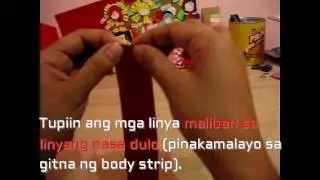 Hakbang sa paggawa ng Waterfall Card