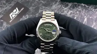 Rolex President Day-Date 228239 White Gold Green Dial Unboxing & Presentation Video