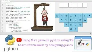 Design Hang Man Game in Python | using Tkinter GUI Frame Work