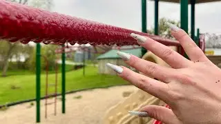 Rainy Park Tap & Scratch - Outside ASMR