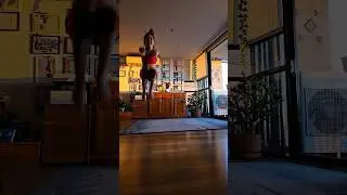 Asked to do an aerobics dance, but I've never done it before 🤣🤣🤣 