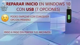 FIX STARTUP IN WINDOWS 10 WITH USB
