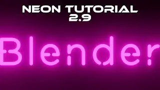 Blender 2.9 Easiest method to make neon text and animate them