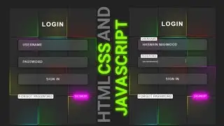 Modern Login Form Tutorial: HTML, CSS, JavaScript with Flashlight Effect || HH tech services