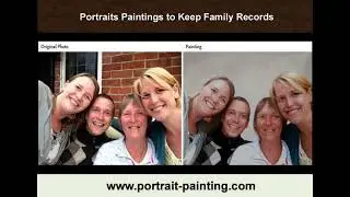 An Extended Family Portrait Painting from Photo Is a Good Idea